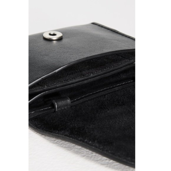 Lie Studio Black Leather Stella Wallet and Gaby Keychain - Picture 4 of 15